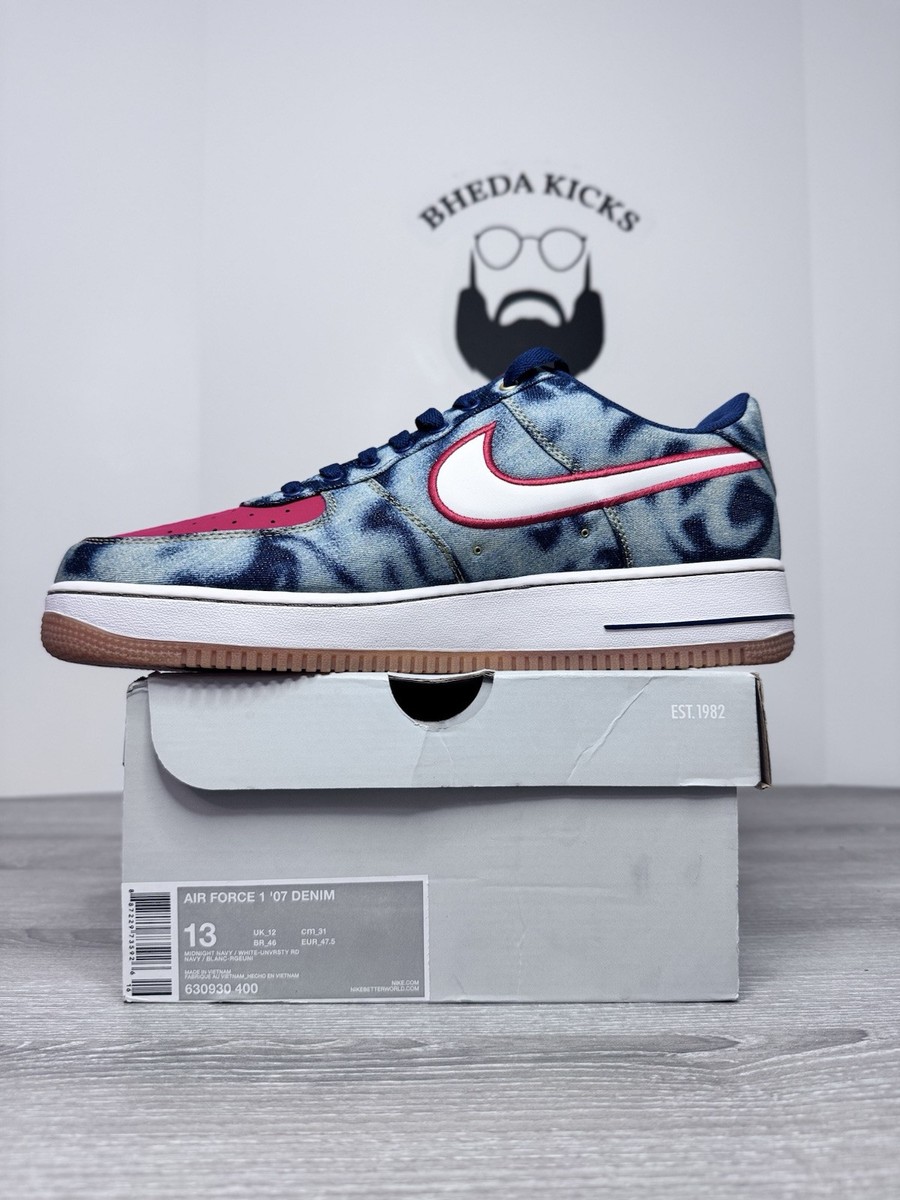 acid wash denim air force 1