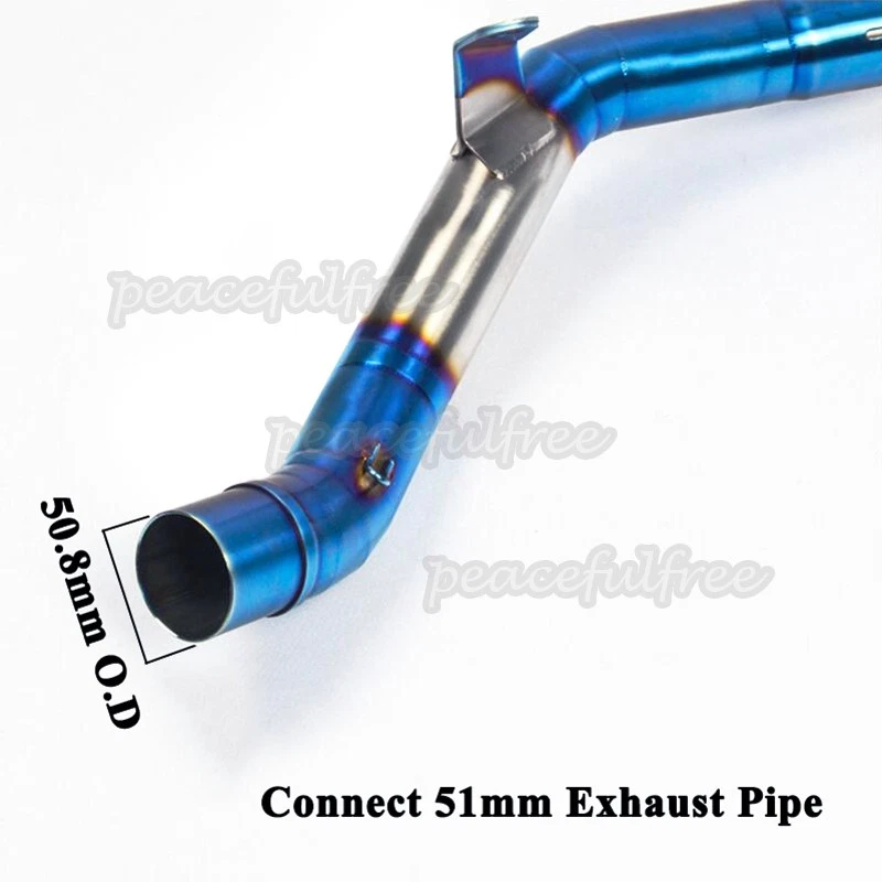 For Kawasaki Z900 2017-2025 Exhaust Header Front Pipe Slip On 51mm Full System - Image 2 of 4