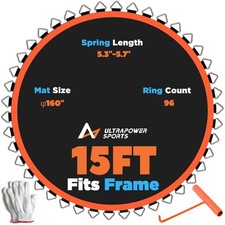 Trampoline Mat 15FT Trampoline Mat 15 FT 96 Rings Jumping Mat for 96 Springs ...