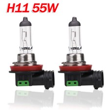 2x H11 Halogen 55w 12v Low-beam Carauto Headlightfogdriving Light Bulb Yellow