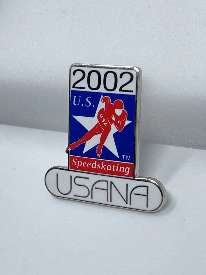 SALT LAKE 2002. OLYMPIC GAMES. SPONSOR PIN. USANA. SPEEDSKATING - Image 3 of 4