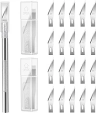 Kit Exacto Knife Set 33 Blade Refill Xacto For Leather Craft Pen Cutter Razor