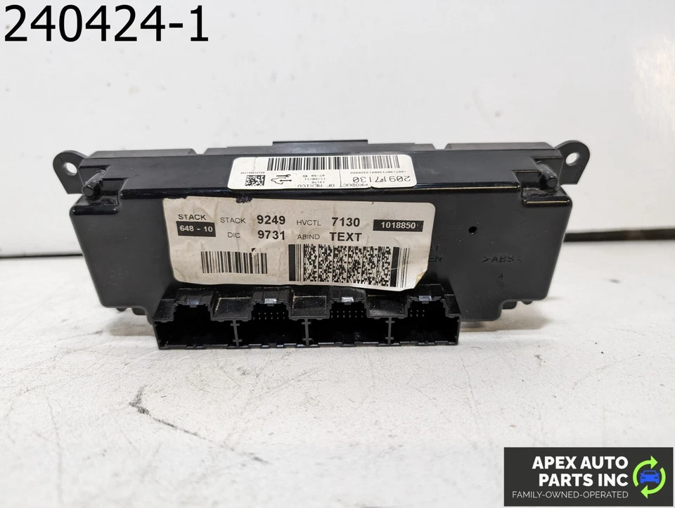 OEM 2011 Chevrolet Traverse 3.6L Ac Heater Climate Control 20917130 YHHHV - Image 4 of 4