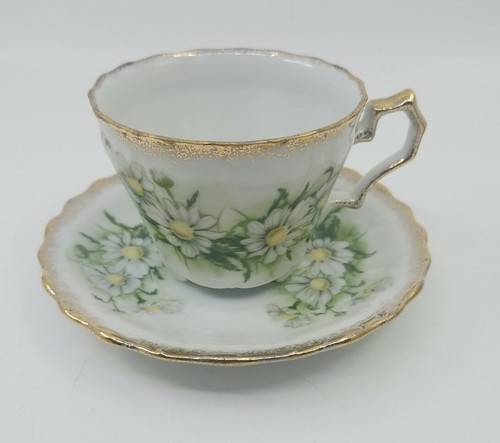 5x Royal Crown Daisy Bouquet Teetasse und Untertasse #3200 handbemalt