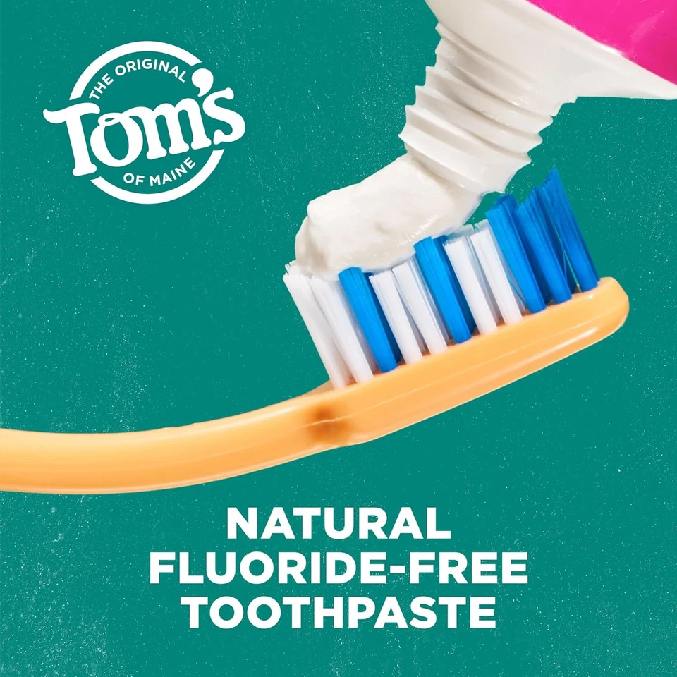 Tom’s of Maine Antiplaque and Whitening Toothpaste, Fluoride Free, Fennel, 3 Pac - Image 4 of 4