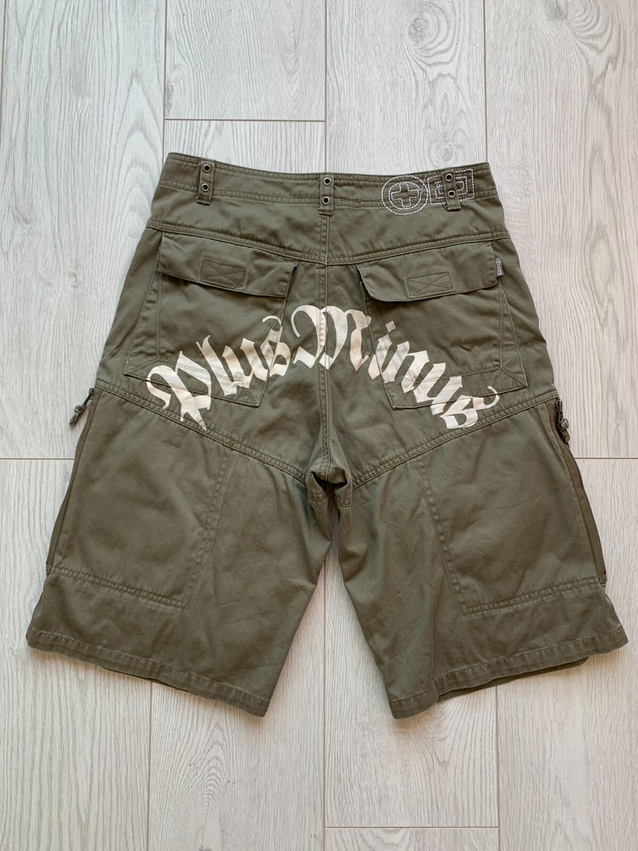 Plusminus Vintage Y2K Cargo Multipocket Khaki Shorts | eBay