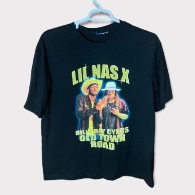 Lil Nas X Billy Ray Cyrus Band T-shirt Mens XL Country Hip Hop Music Rap Casual