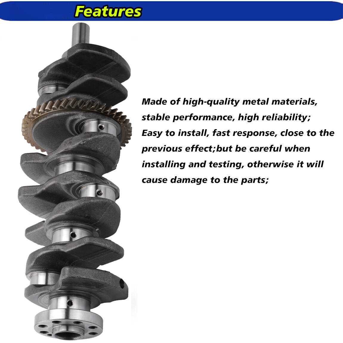 Crankshaft 2AZFE 2AZ For Toyota Camry Corolla Rav4 Solara
