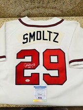 John Smoltz Signed Atlanta Braves Russell Athletic Authentic Baseball Jersey PSA