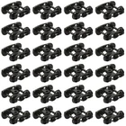 24pcs HO Scale 1:87 Friction Bearing Truck 33" Plastic Wheel 2-Spring Bogie