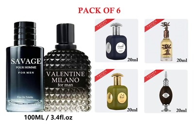 Savage, Valentine Milano, Awaan Gold, Hala, Al Ameed Silver, Eternal Oud