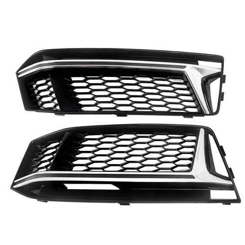 Parachoques delantero cromado + negro parrilla antiniebla para Audi A4 B9 S-Line S4 2016-18 - Imagen 4 de 14