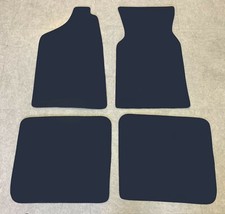 Fußmatten Autoteppich für Audi 100 200 C2 Typ 43 Bj. 1976-1982 dkl.blau Velours