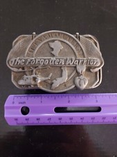 Vintage  85 Siskiyou Buckle Co. Vietnam Veteran Forgotten Warrior Belt Buckle