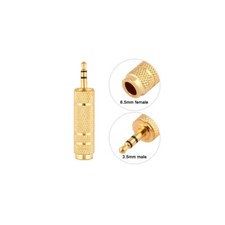 6.5mm Socket Female to3.5mm Male Plug Stereo Audio Adapter Jack Converter Output