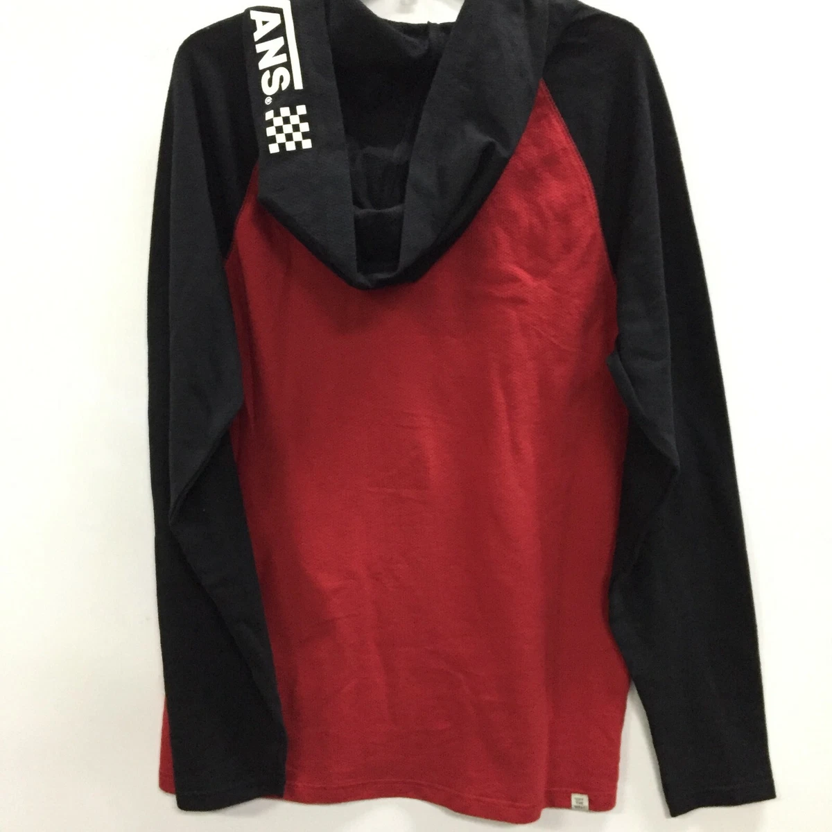 Vans red cheap and white hoodie