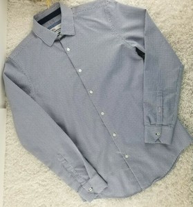 Zara Mens Blue Slim Fit Button Up Shirt Size S Easy Care No Iron Dress Shirt Q Ebay