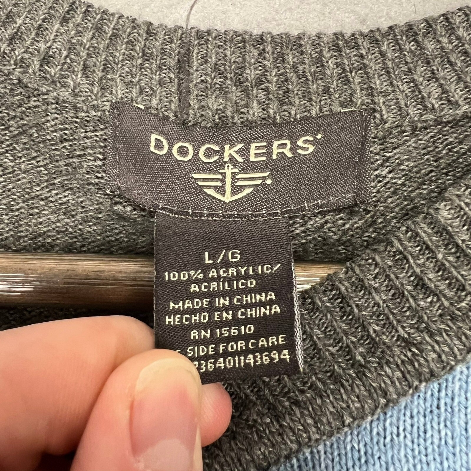 Vintage Dockers Pullover Argyle Pattern Knit Swea… - image 3
