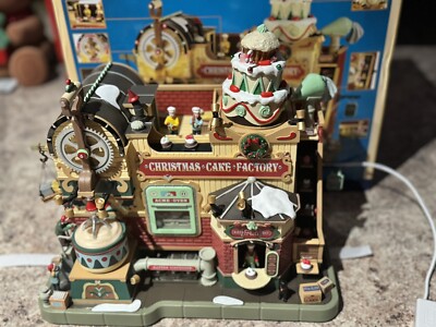 Price Drop! Lemax Christmas Cake Factory PLEASE READ See Video