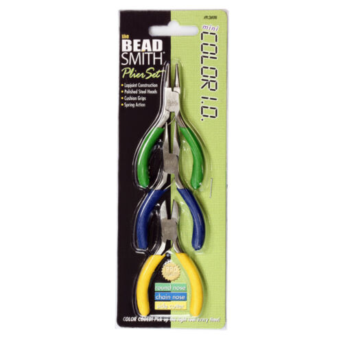 BeadSmith® Super Economy Color I.D. 3 Piece Mini Pliers Set * Tools - Picture 1 of 1