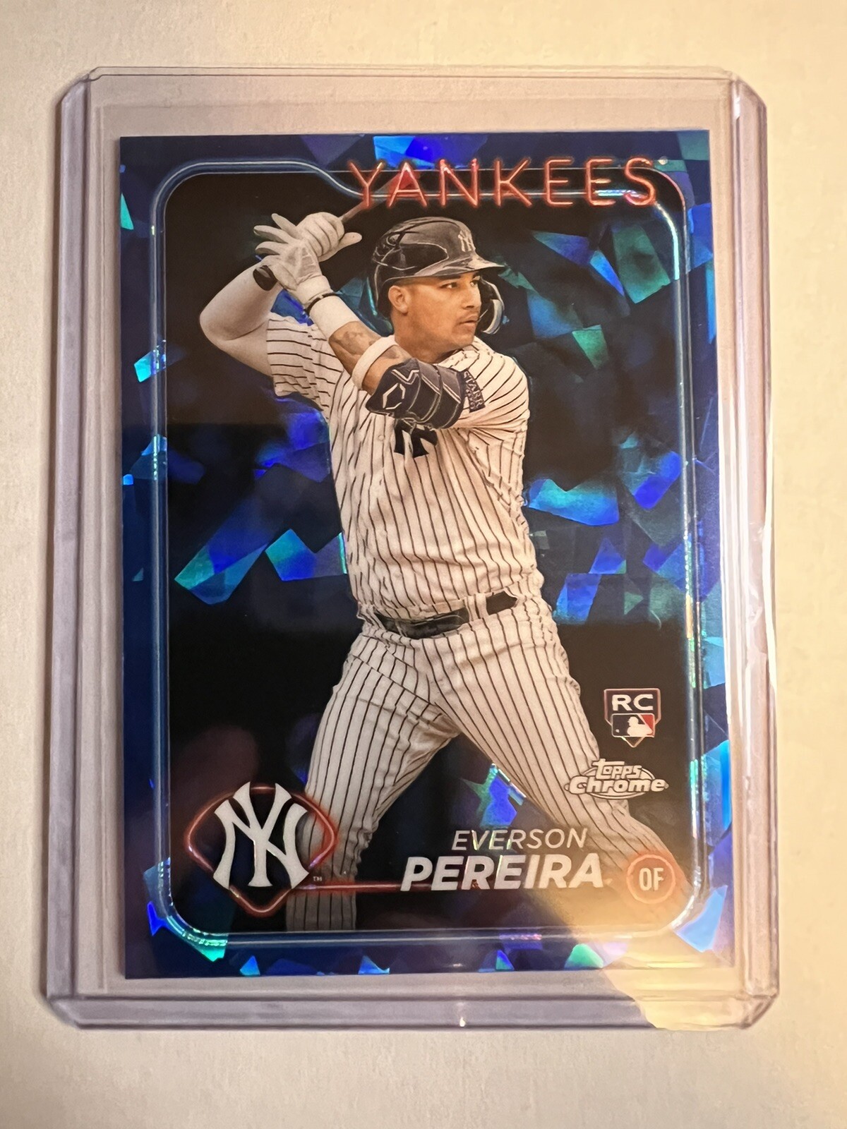 2024 EVERSON PEREIRA RC Topps Chrome Sapphire #461 New York Yankees Rookie Card