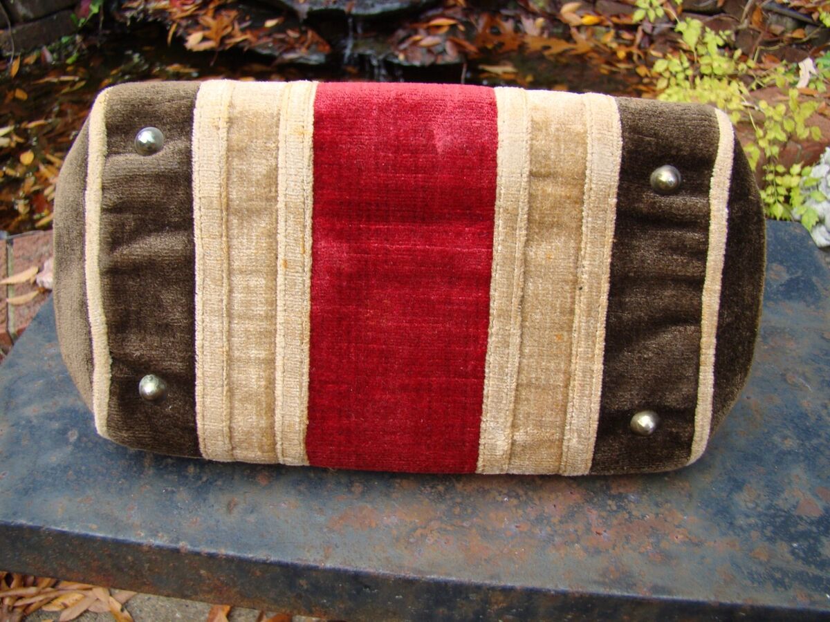 Ladies 1960s Italy Velour Leather Interior Beghe Creation Ladies 1960s Italy Velour Leather Interior Beghe Creation