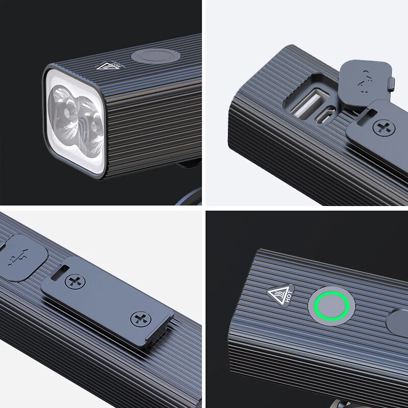 Aluminium Alloy LED Bike Bicycle MTB Headlight Front Rear Tail Lamp