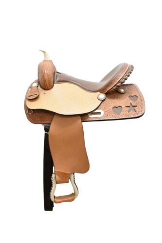 Ailes De Selle Western En Cuir Véritable - Wildrace - Par Paire - Taille Adulte - Fabriqué En Inde
