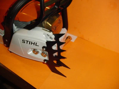 CUSTOM CHAINSAW PARTS DOG BUMPER SPIKE SET POWDER COATED BLACK STIHL MS261 MS361 MS362 MS400 --- DR. 8