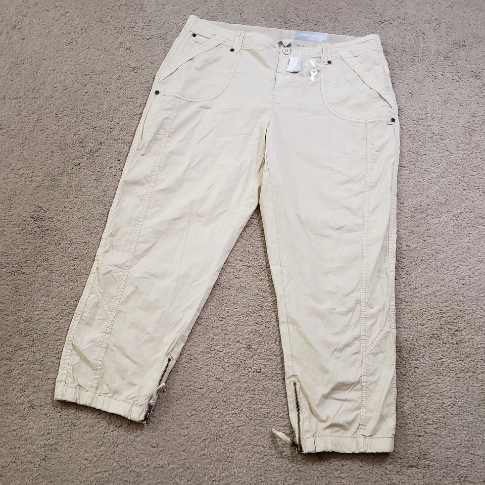 NUEVO Pantalones Chicos Mujer 2.5 Beige Tobillo Carga Paracaidista Militar Senderismo Elástico Foto 3 de 4