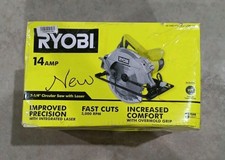 RYOBI CSB135L 7-1/4"in. 14 Amp Circular Saw with Laser Guide Power Tool - NEW OB