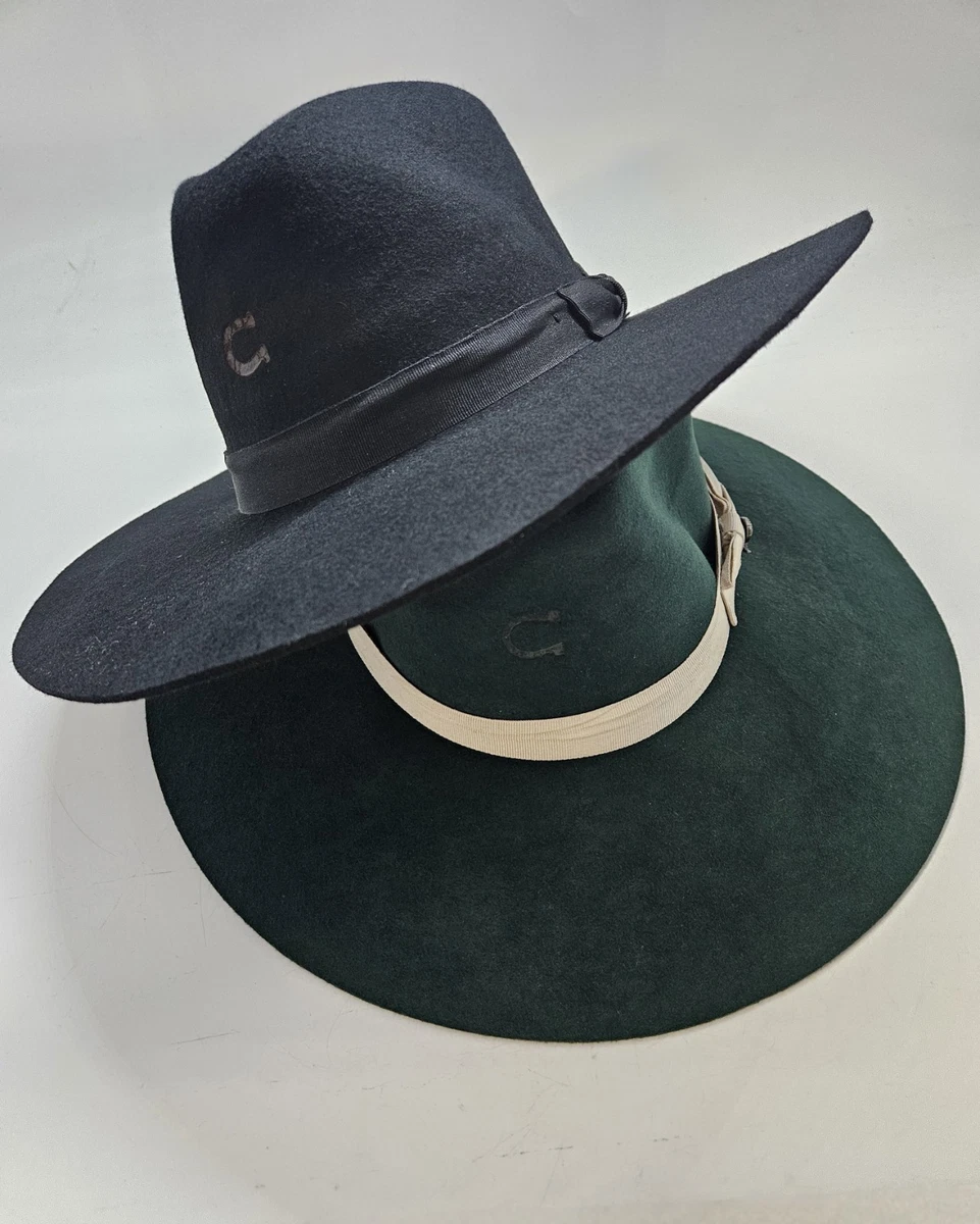 Chapeau Cowboy Charlie 1 Horse Almeda – Laine Noire – Taille 7 1/4 – Occasion