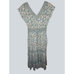 rachel zoe linen dress 100% Floral Button Up Shirt Pockets Medium Lightweight Rachel Zoe Linen Dress |