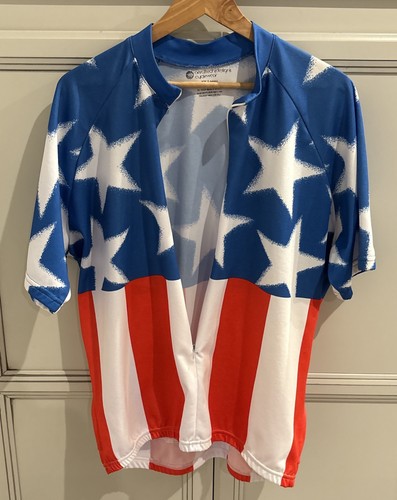 Herren Aero Tech Designs amerikanische Flagge Radtrikot mit Gesäßtaschen XX-Large - Bild 19 von 20
