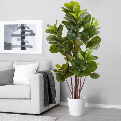 GAOMON Artificial Fiddle Leaf Fig Tree, 5 Ft Faux Ficus 4ft 11in, Green 