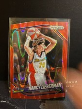 2025 Panini Prizm WNBA Nancy Lieberman #34 Phoenix Mercury Red Seismic 099/299
