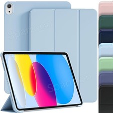 Tri-Fold Slim Smart Leather Case For iPad 5 6 7 8 9 10 11th Air Pro 13" 11" Mini
