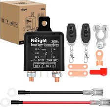 Remote Battery Disconnect Switch 12V 200A Car Anti-Theft Kill Switches Upgrade P