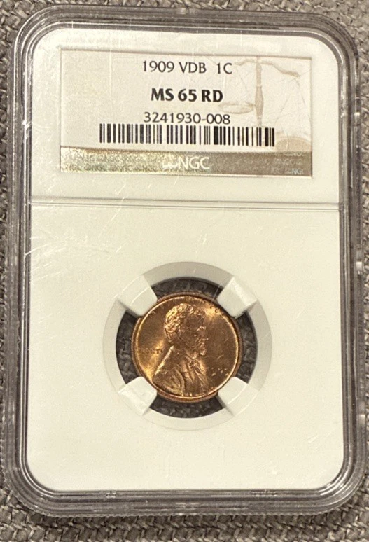 1909 VDB Lincoln Cent NGC MS 65 RD Vermelho 1º Ano Lincoln Penny Gem Estado Perfeito - Imagem 3 de 4