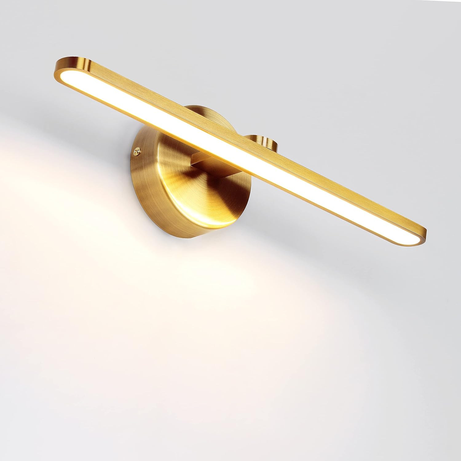 Lampada Da Parete per Interni a Led,Ottone Lucido Illuminazione Da Parete 40CM 1