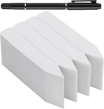 300 Pcs Plant Labels, 4 Inch Plastic Potted Plant Name Tags, White Seedlings