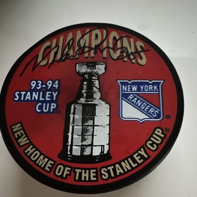 MIKE RICHTER Steiner New York Rangers 1993-94 Stanley Cup Champions