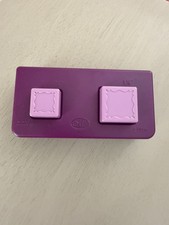 Creative Memories Fancy Square 2-in-1 Scrapbook Paper Punch Scallop 1 1/8   7/8  