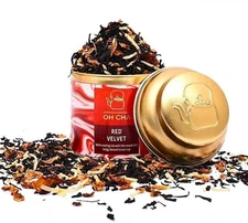 OH CHA - Red Velvet Flavoured Tea, Sweet cravings satisfied without calories 35g