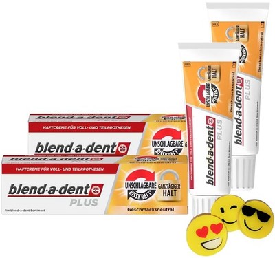 2er Bundle für BlendaDent Plus Unschlagbare Bisskraft Haftcreme  2 Tuben, je ...