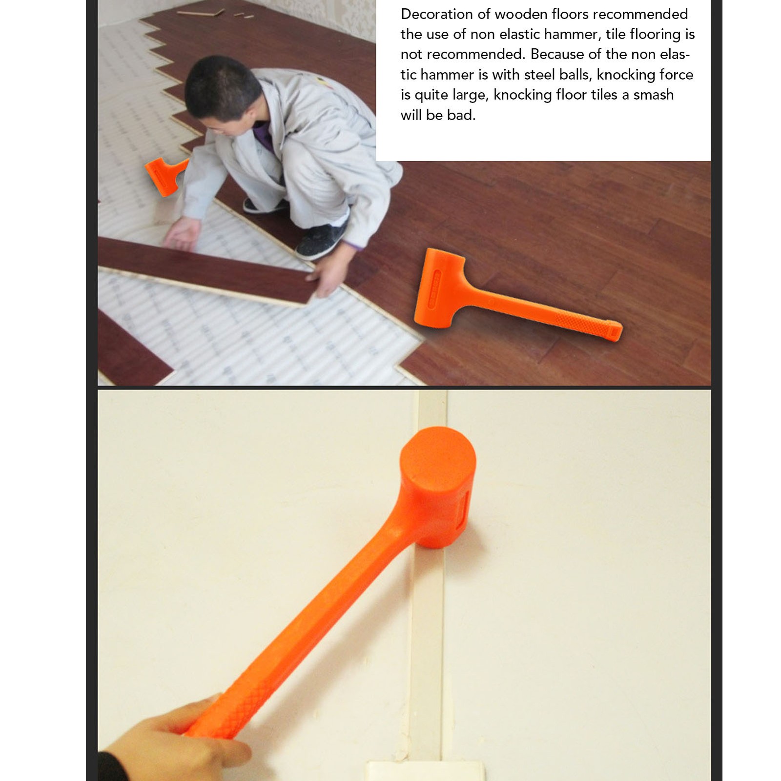 Multifunctional Rubber Dead Blow Hammer For Precision Work ;