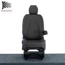 Ford Transit Custom Seatbezug Für Fahrer Maßgeschneidert (Ab 2023) Schwarz 1264