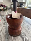 19th Century Lathe Turned Morter & Pestle. Beautifully Grained Lignum Vitae! — photo 3
