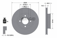 2X Pagid Bremsscheibe InnenbelüFtet Ø256Mm FüR Hyundai I20 PB PBT GB
