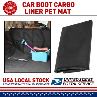 Black Car Boot Trunk Cargo Liner Floor Mats Dog Pet Dirt Barrier Protector Mat